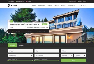Fuzdo – Premium Responsive Real Estate WordPress Theme
