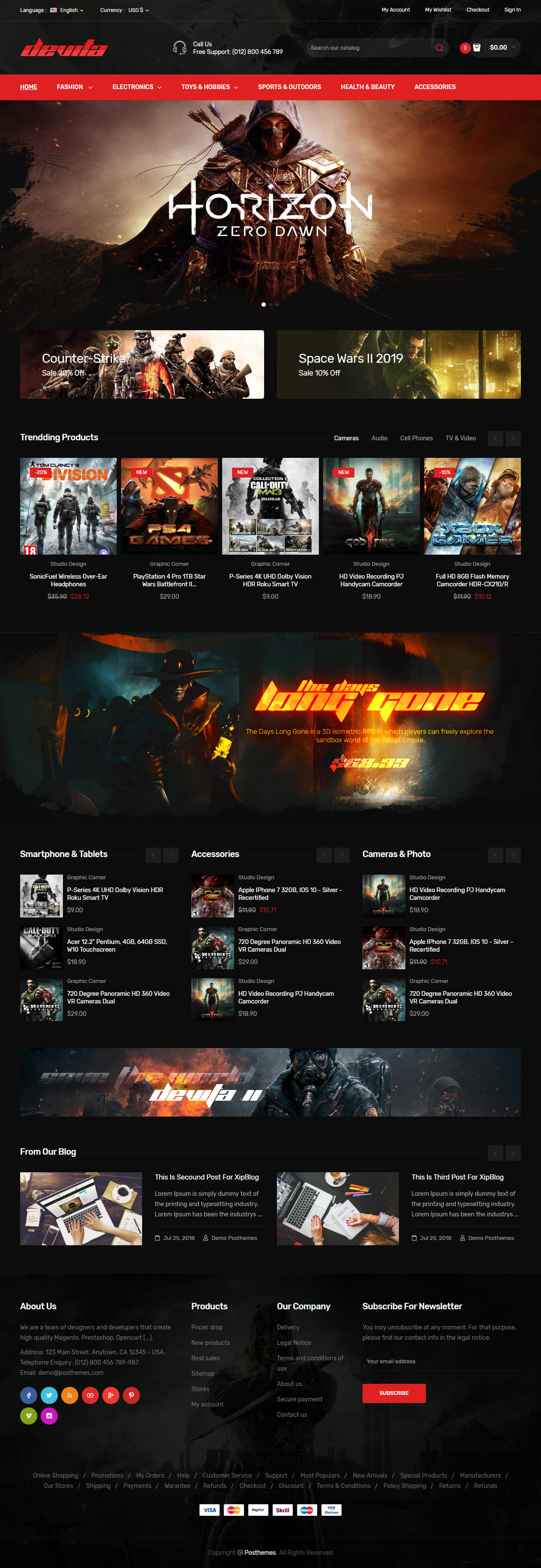 Devita Prestashop Games Template