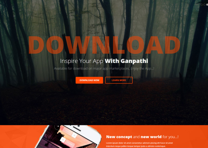 Ganpathi – Premium Responsive Landing Page HTML5 Template