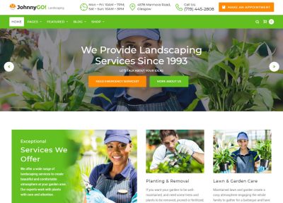 Latest WordPress Garden Theme 2018