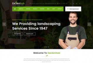 Garden HUB – Premium Responsive Gardening, Lawn & Landscaping WordPress Theme