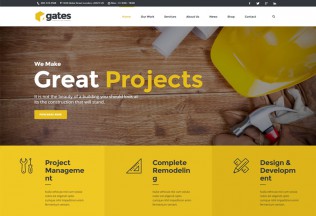 Gates – Premium Responsive Construction, Building Business WordPress Theme