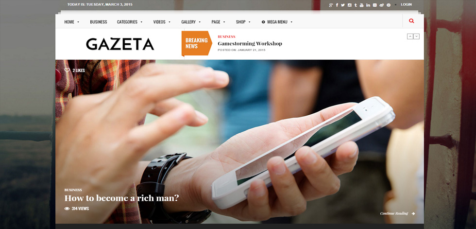 Home page