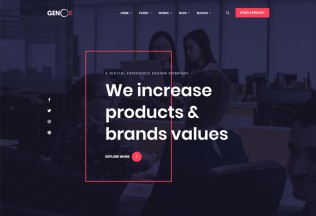 Genox – Premium Responsive Creative Agency HTML5 Template