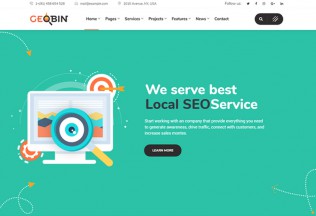 GeoBin – Premium Responsive Digital Marketing Agency WordPress Theme