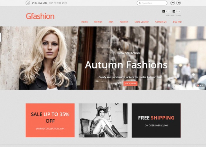 Gfashion – Premium Responsive Prestashop Theme