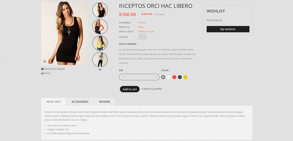 Product page
