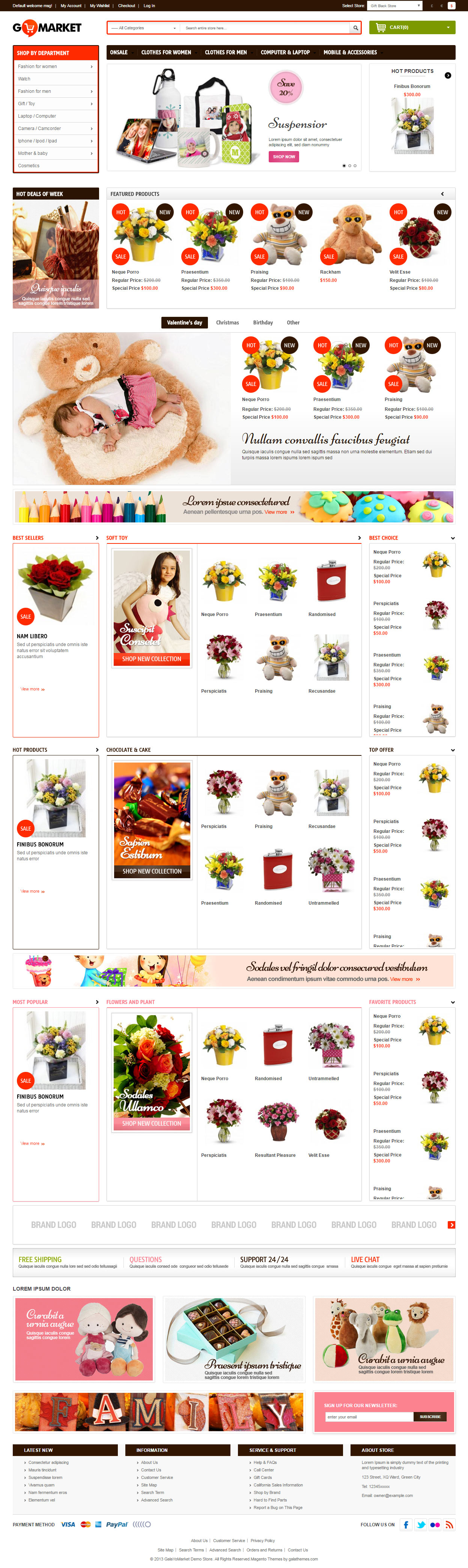 GoMarket Magento Gift Store Theme