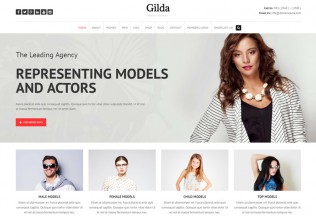 Gilda – Premium Responsive Fashion Model Agency WordPress Theme