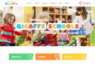 Giraffe – Premium Responsive Kindergarten Education WordPress Theme