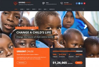 Giving Hand – Premium Responsive Charity/Fundraising WordPress Theme