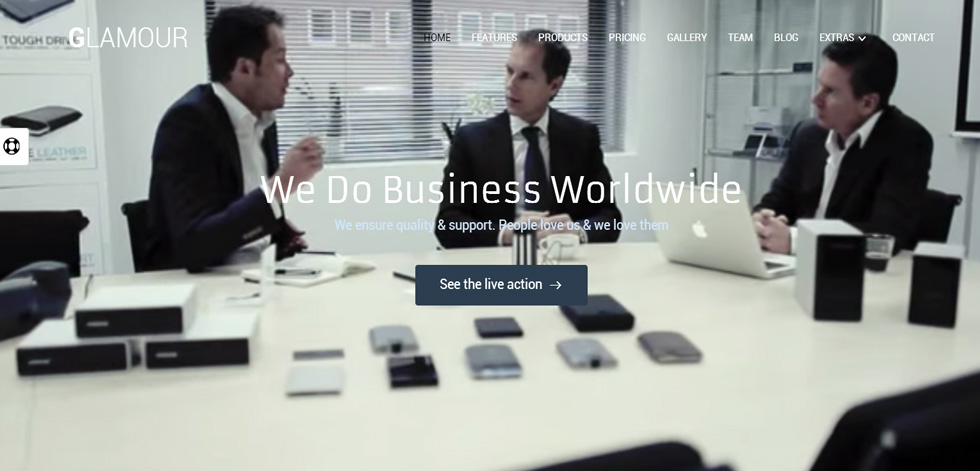 Welcome screen