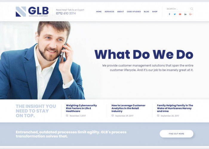 Glb – Premium Resposnive Multipurpose WordPress Theme