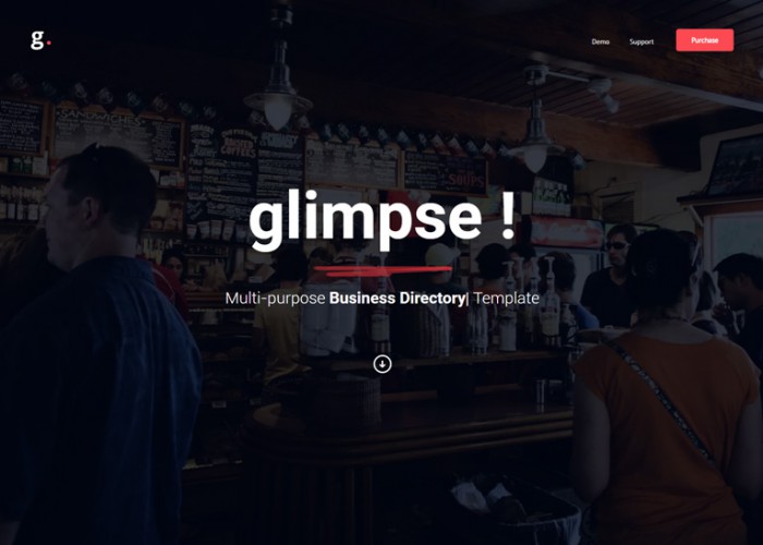Glimpse – Premium Responsive Multipurpose Directory HTML5 Template