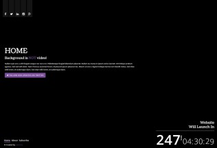 Glitch – Premium Responsive Animated Coming Soon HTML5 Template