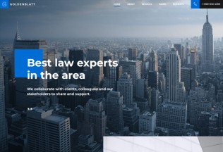 Goldenblatt – Premium Responsive Lawyer Attorney WordPress Theme