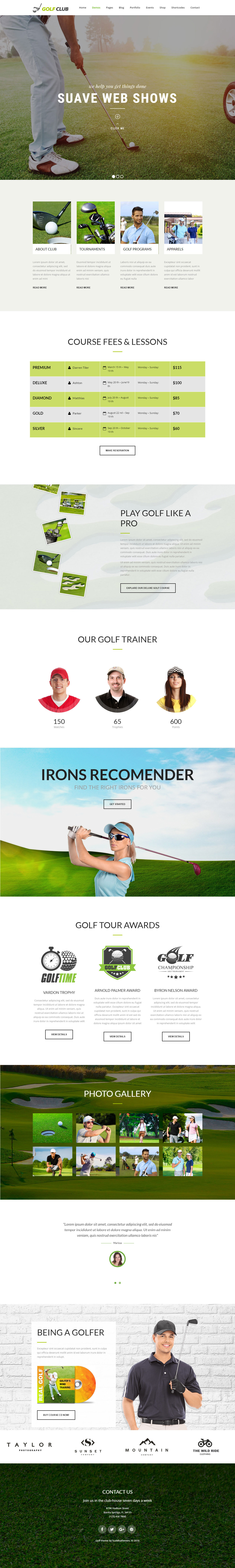 Priority WordPress Golf Themes