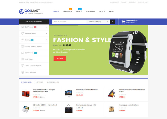 Golmart – Premium Responsive WooCommerce WordPress Theme