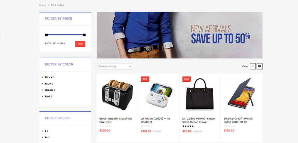 Category page