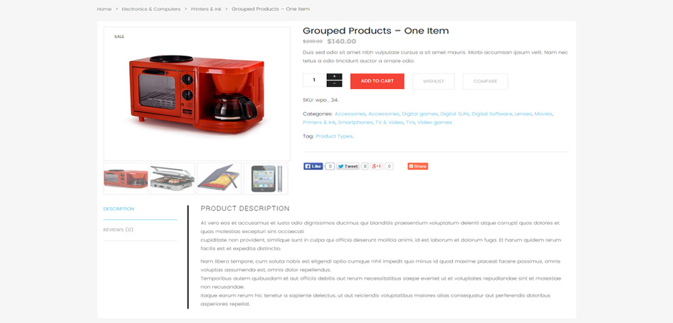Product page
