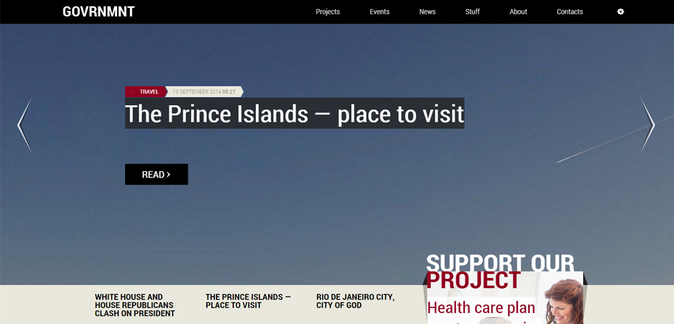 Home page