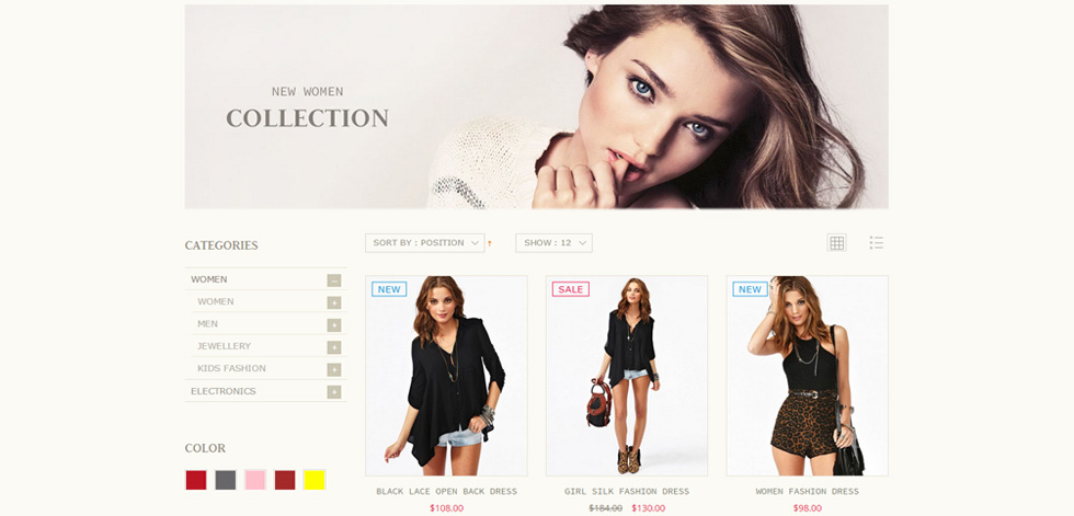 Category page