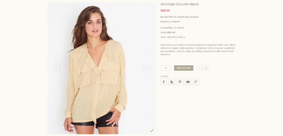 Product page