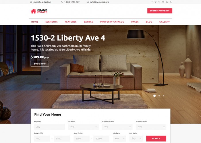 Grand Estate – Premium Responsive HTML5 Template