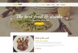 Great Taste – Premium Responsive Drupal Template