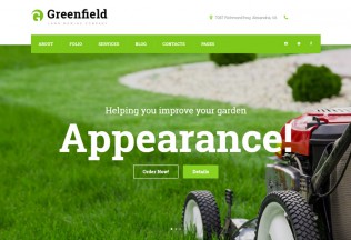 GreenField – Premium Responsive Lawn Mowing Company WordPress Theme