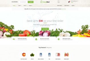 GreenMart – Premium Responsive Organic Food WordPress Theme