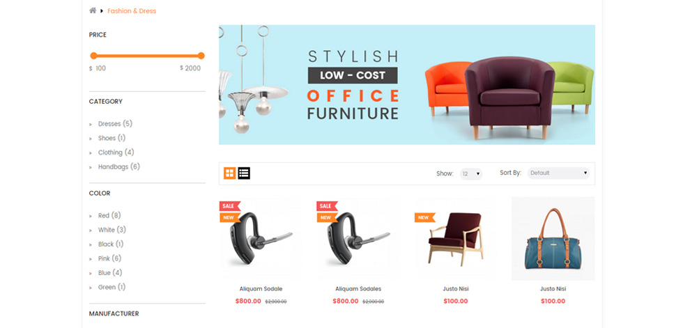 Category page