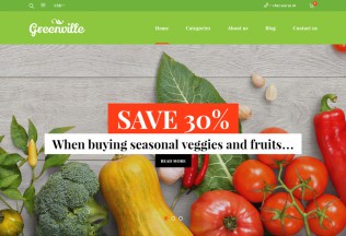 Greenville – Premium Resposnive Organic Food WooCommerce WordPress Theme