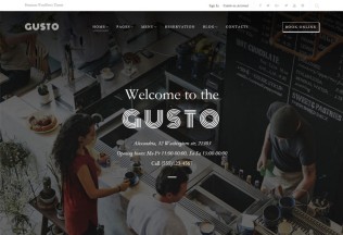 Gusto – Premium Responsive Cafe & Restaurant WordPress Theme