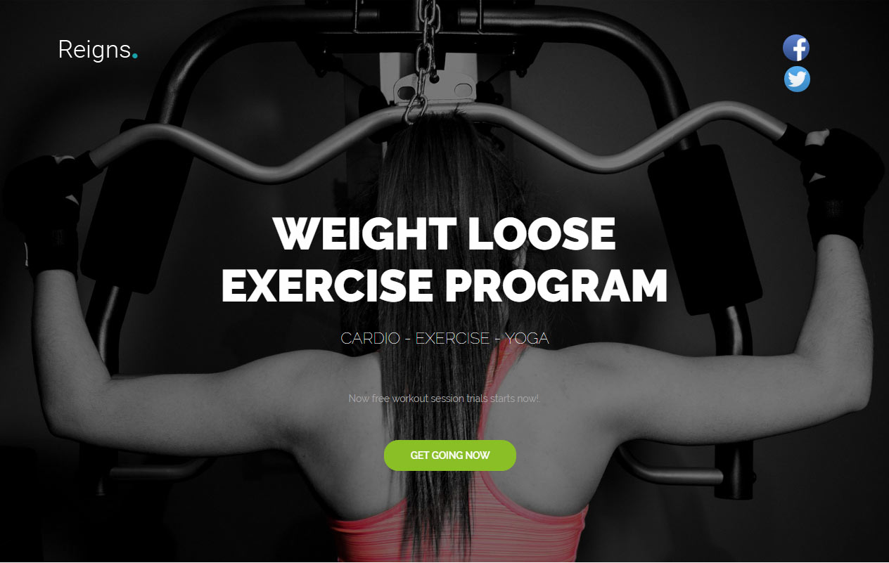 Reigns Drupal Gym and Fitness Theme