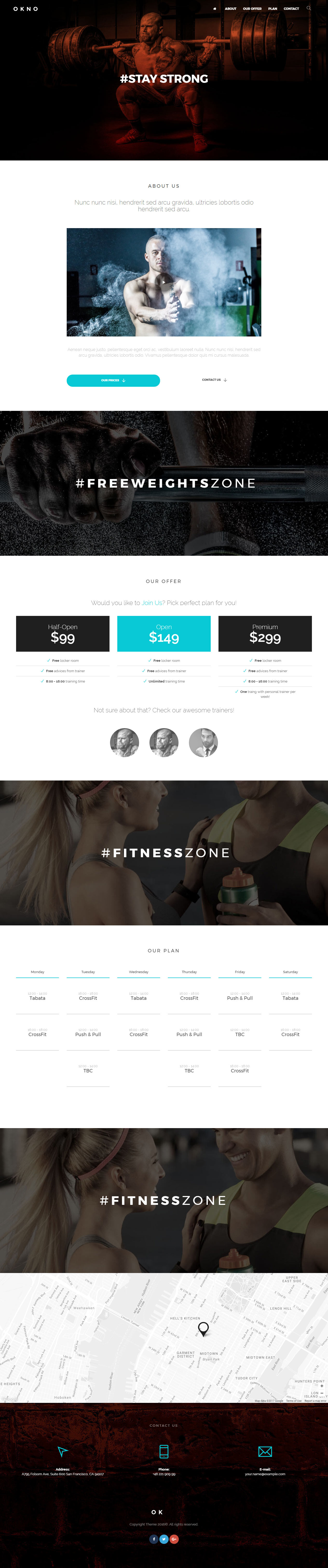 Okno Drupal Gym and Fitness Theme