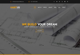 Habitus – Premium Responsive Construction Drupal 8 Theme