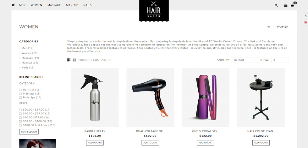 Category page