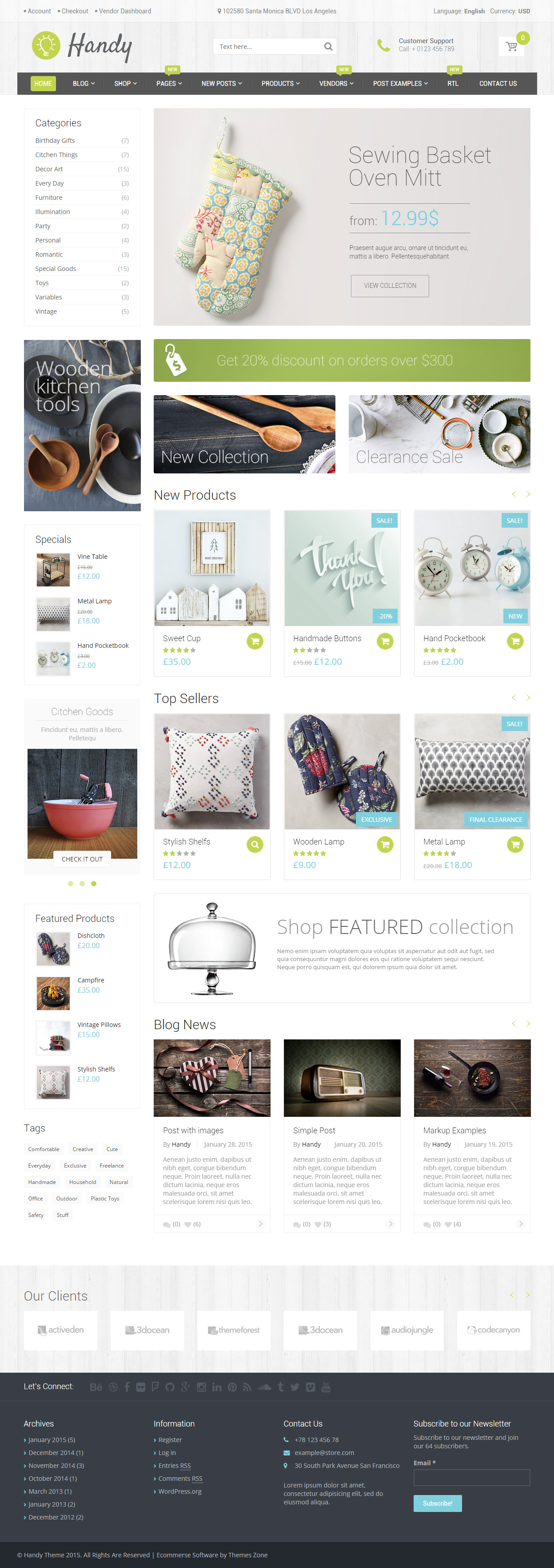 Handy WordPress Theme like Etsy