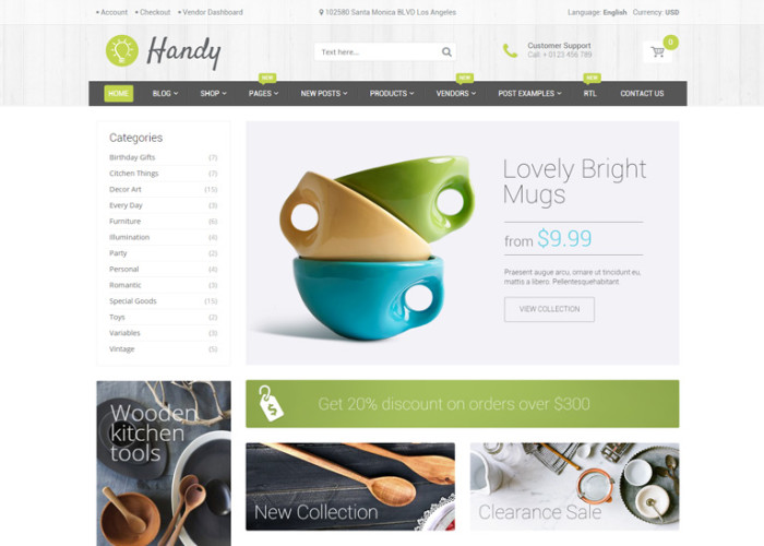 Handy – Premium Responsive Handmade Shop WordPress WooCommerce Theme