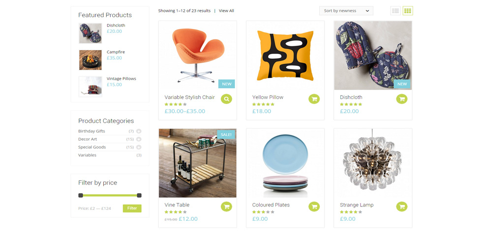 Category page