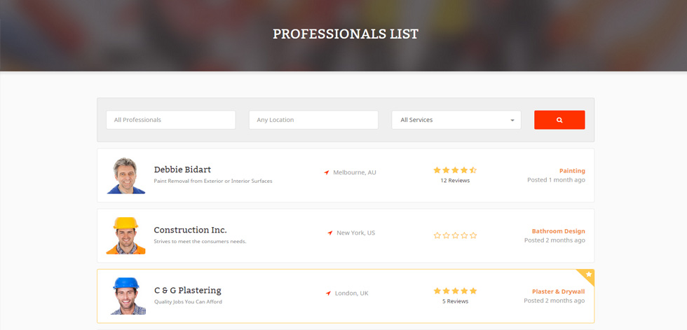 Professionals