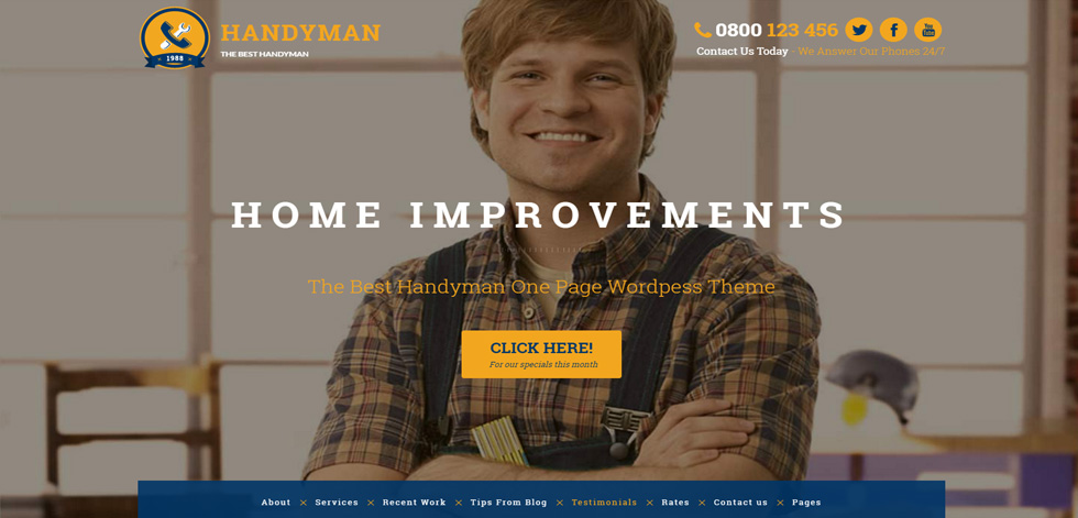Welcome screen