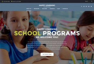 Happy Learning – Premium Responsive Primary School WordPress Theme