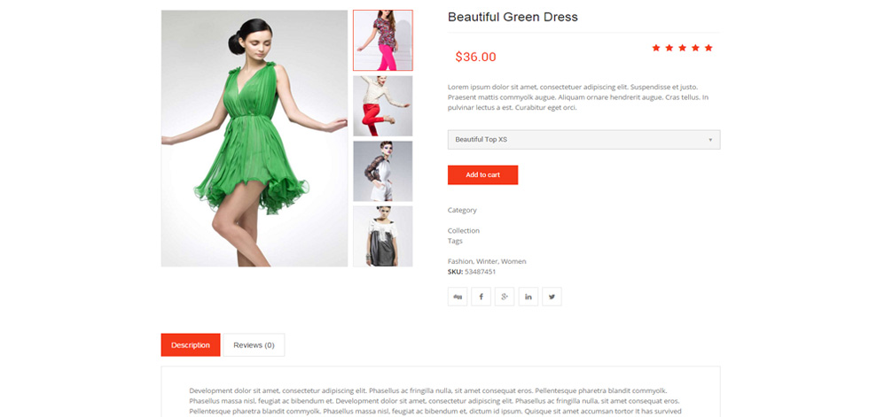 Product page