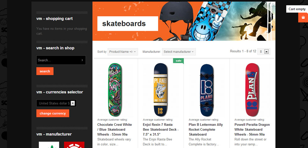 Category page