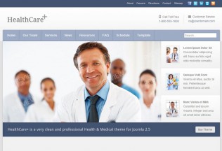 HealthCare+ – Joomla Premium Responsive Medical Theme