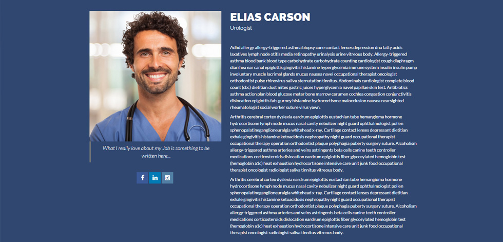 Doctor profile
