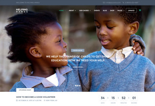 HelpingHands – Premium Responsive Charity/Fundraising WordPress Theme