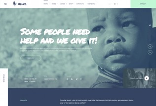 Helpo – Premium Responsive Fundraising & Charity HTML5 Template